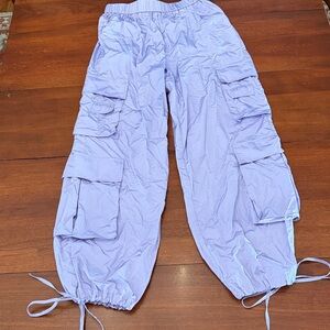 Lilac Cargo Jogger Pants for Women